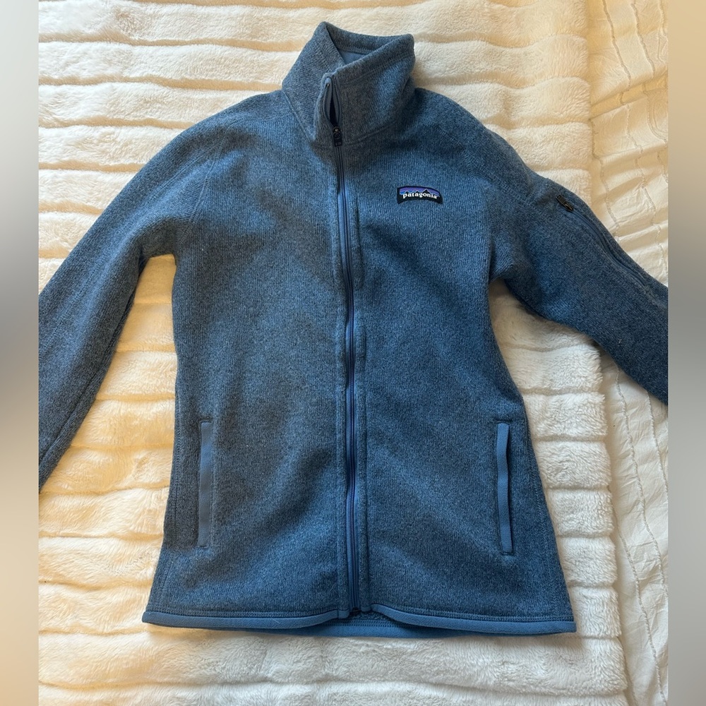 Patagonia blue full zip fleece